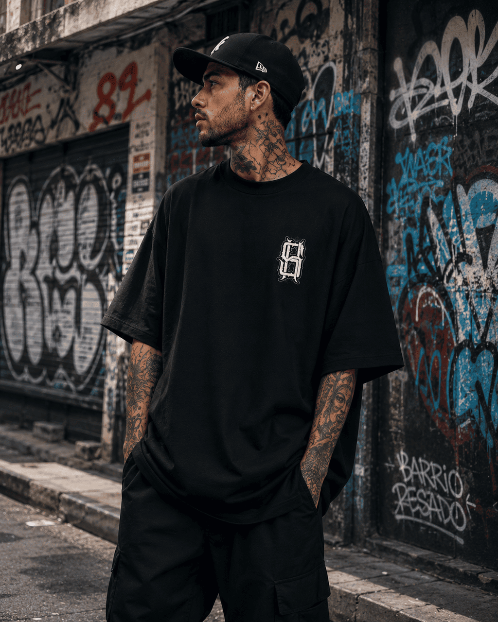 Playera Oversize Mexicano Hasta La Muerte by HS