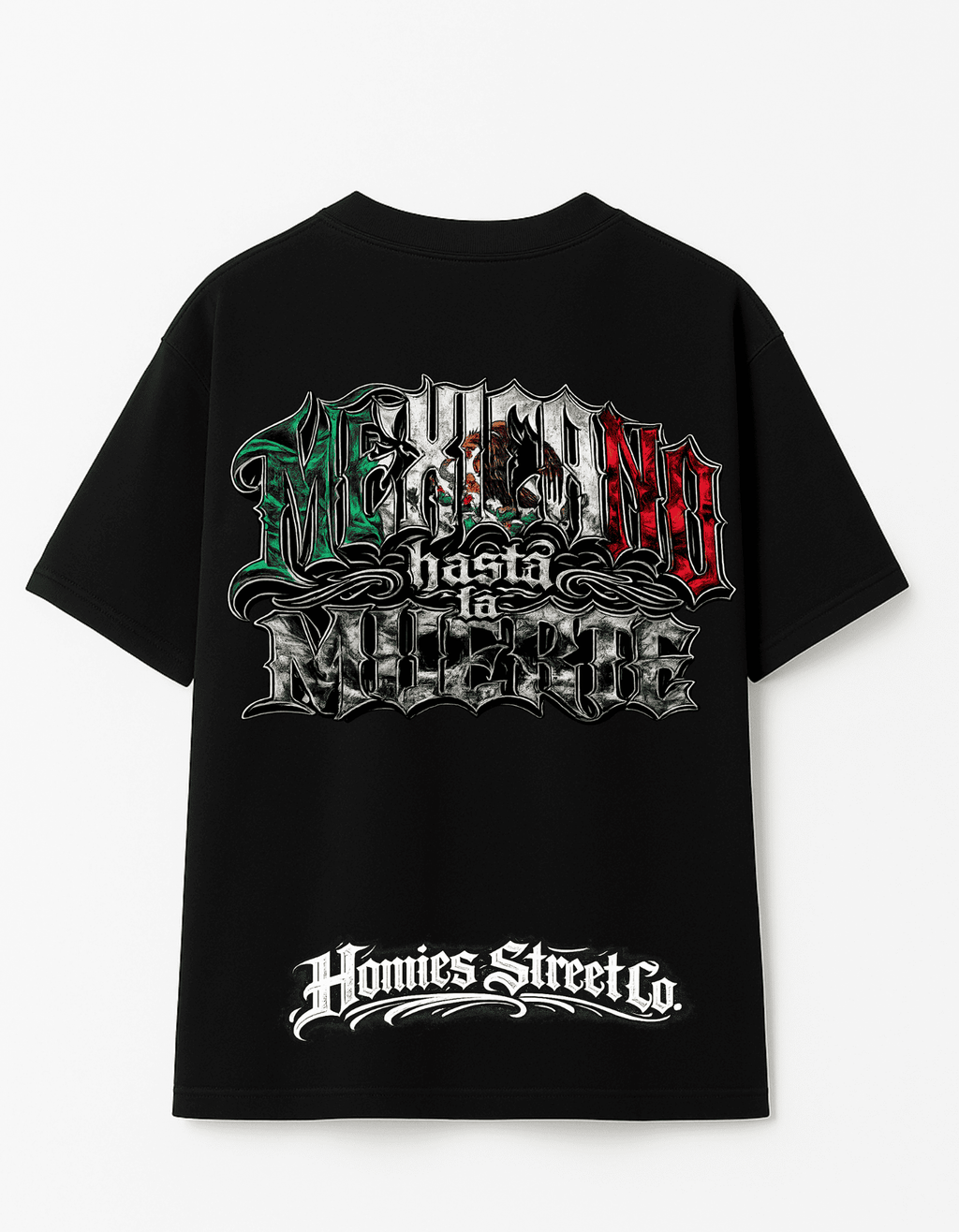 Playera Oversize Mexicano Hasta La Muerte by HS